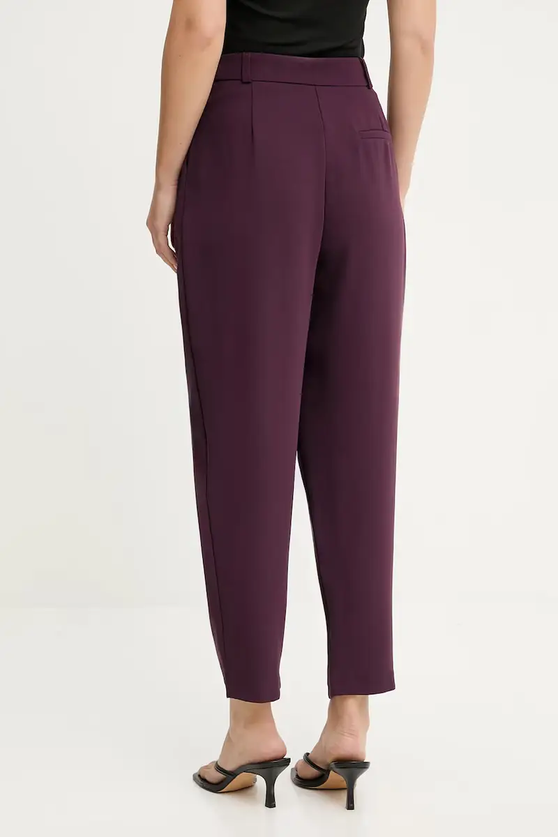 pantaloni donna colore violetto miniatura 3