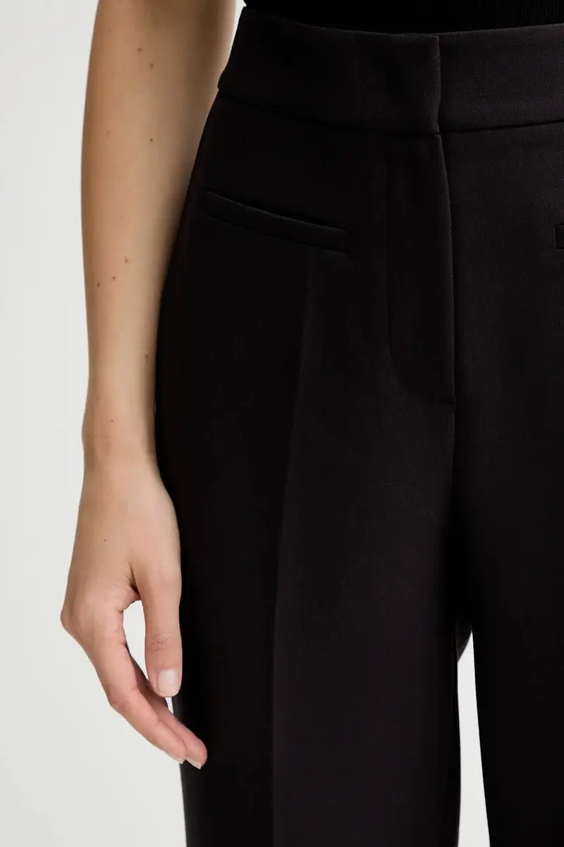 pantaloni donna colore violetto miniatura 4