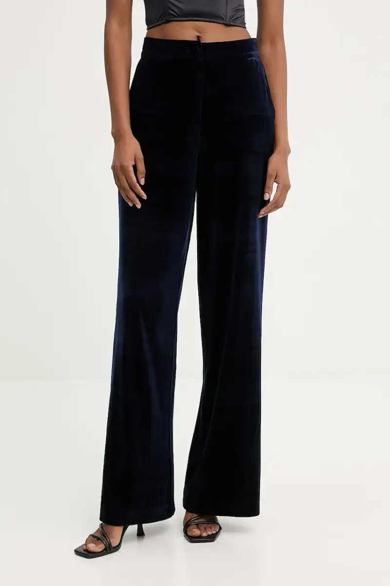 pantaloni in velluto Blu navy