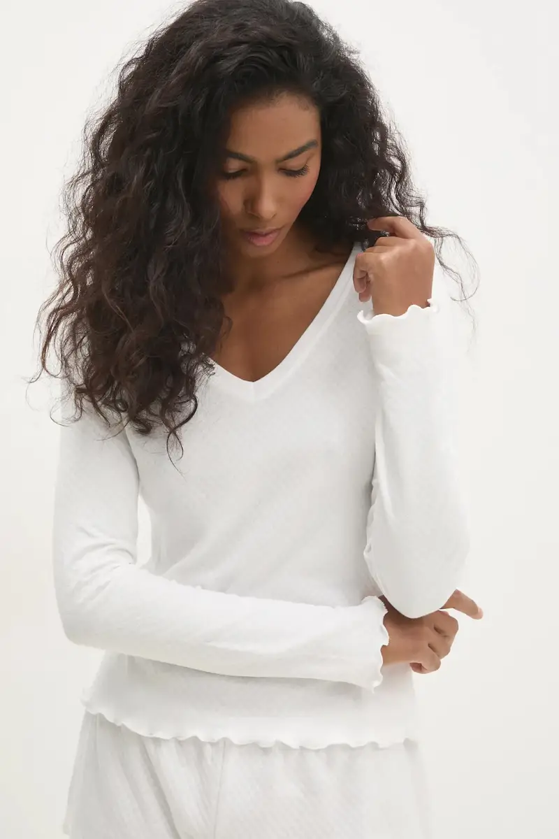 pigama in lana Beige miniatura 4