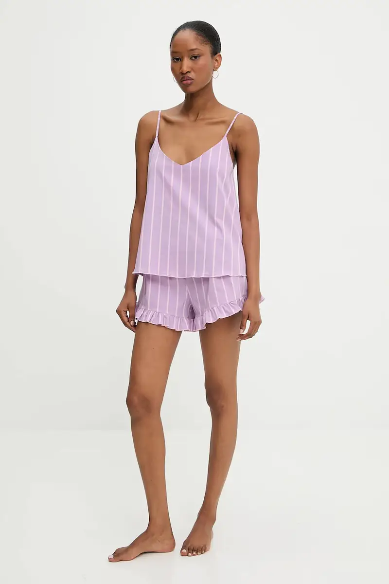 pigiama donna colore violetto miniatura 2