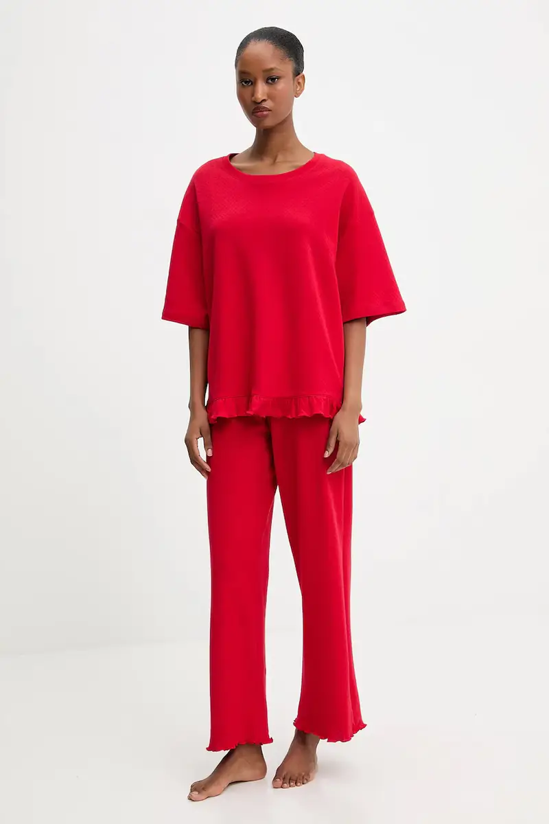 pigiama in lana Rosso miniatura 2