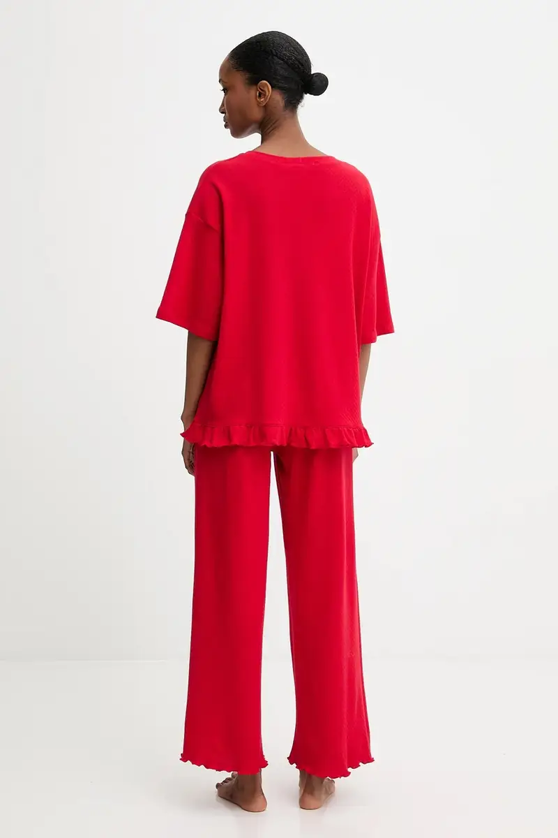 pigiama in lana Rosso miniatura 5