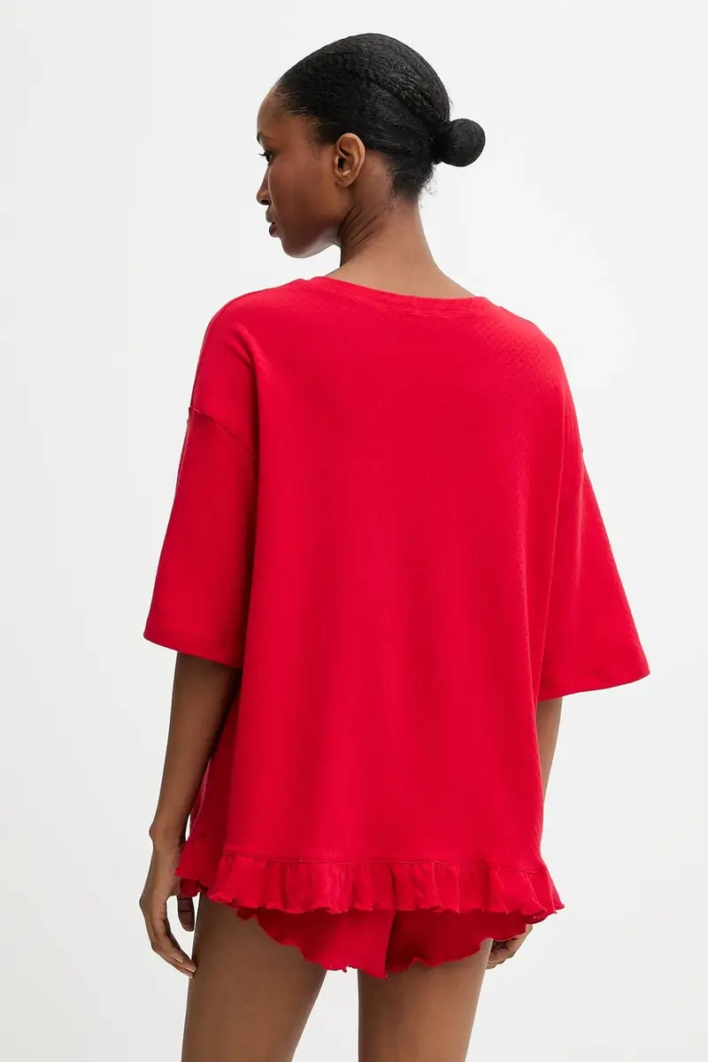 pigiama in lana Rosso miniatura 4