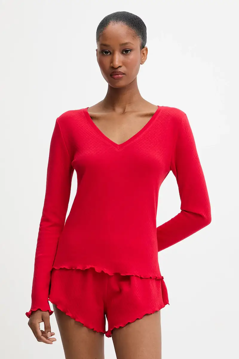 pigiama in lana Rosso miniatura 2