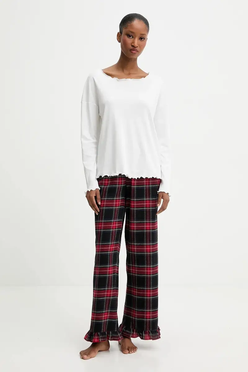 pigiama in lana Rosso miniatura 5