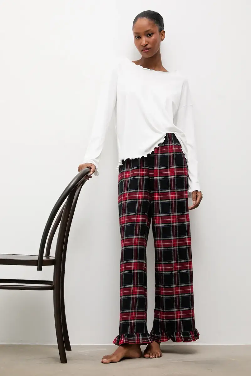 pigiama in lana Rosso