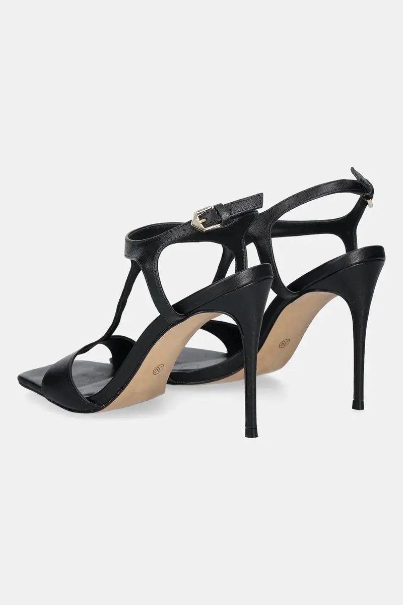 sandali in pelle colore nero miniatura 4