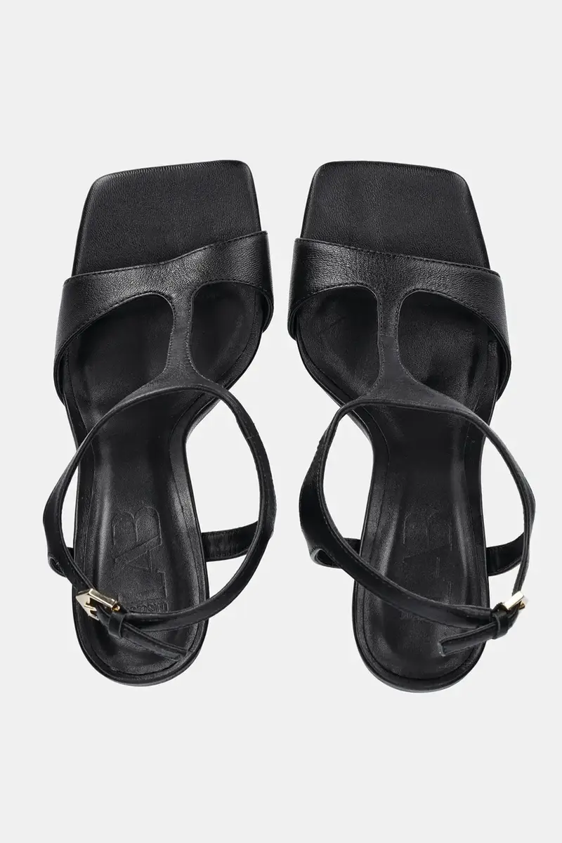 sandali in pelle colore nero miniatura 5