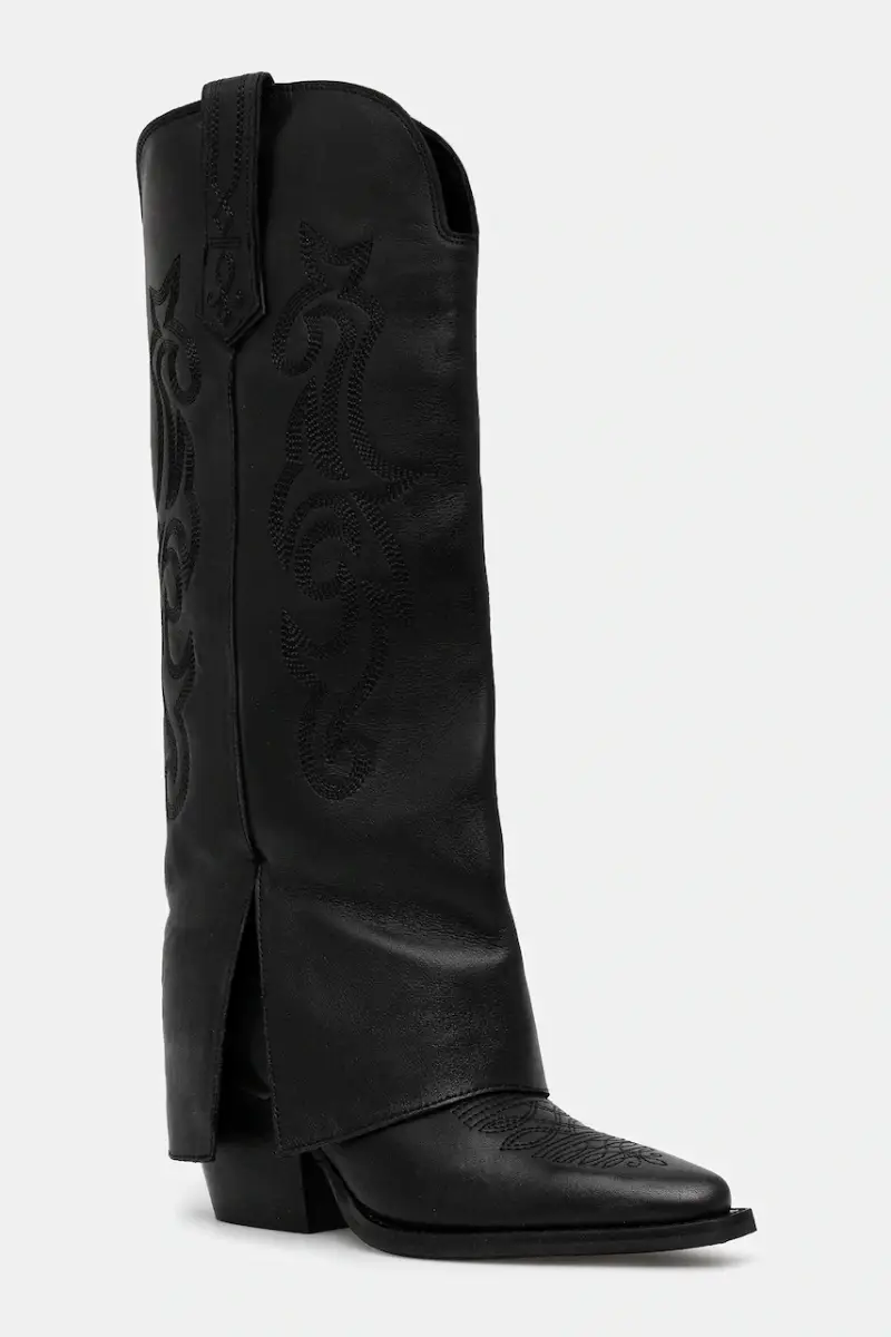 scarpe da cowboy colore nero miniatura 2