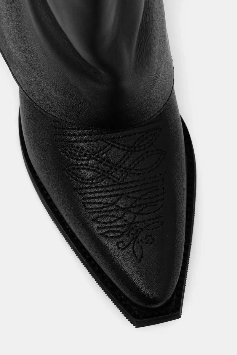 scarpe da cowboy colore nero miniatura 5