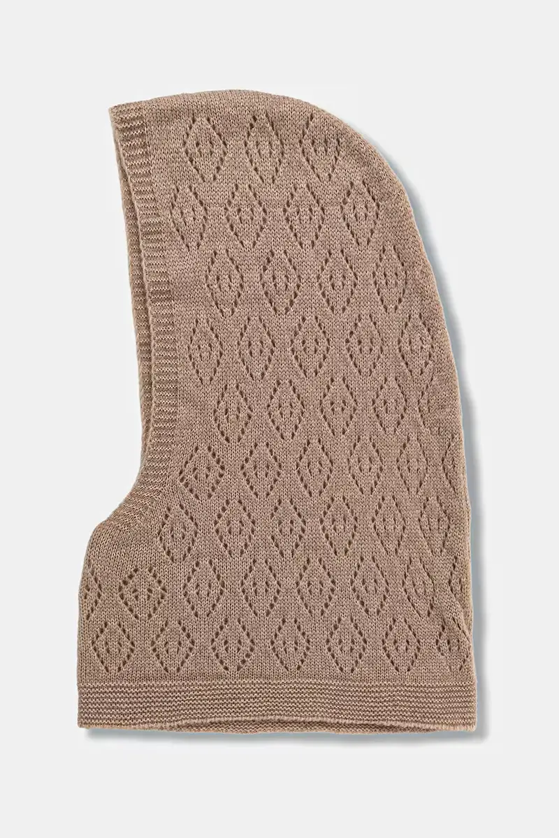 sciarpa con lana Beige miniatura 2