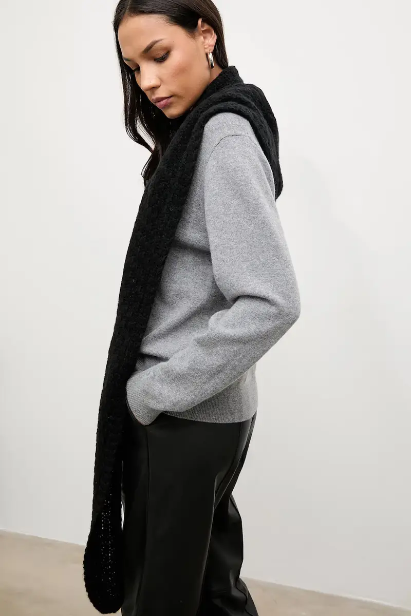 sciarpa in lana Nero