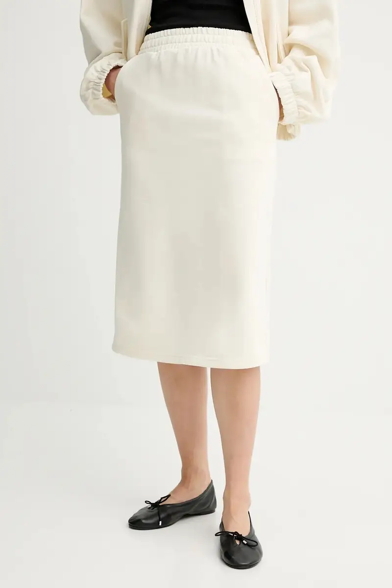 Answear Lab set - camicetta e gonna donna colore beige miniatura 3