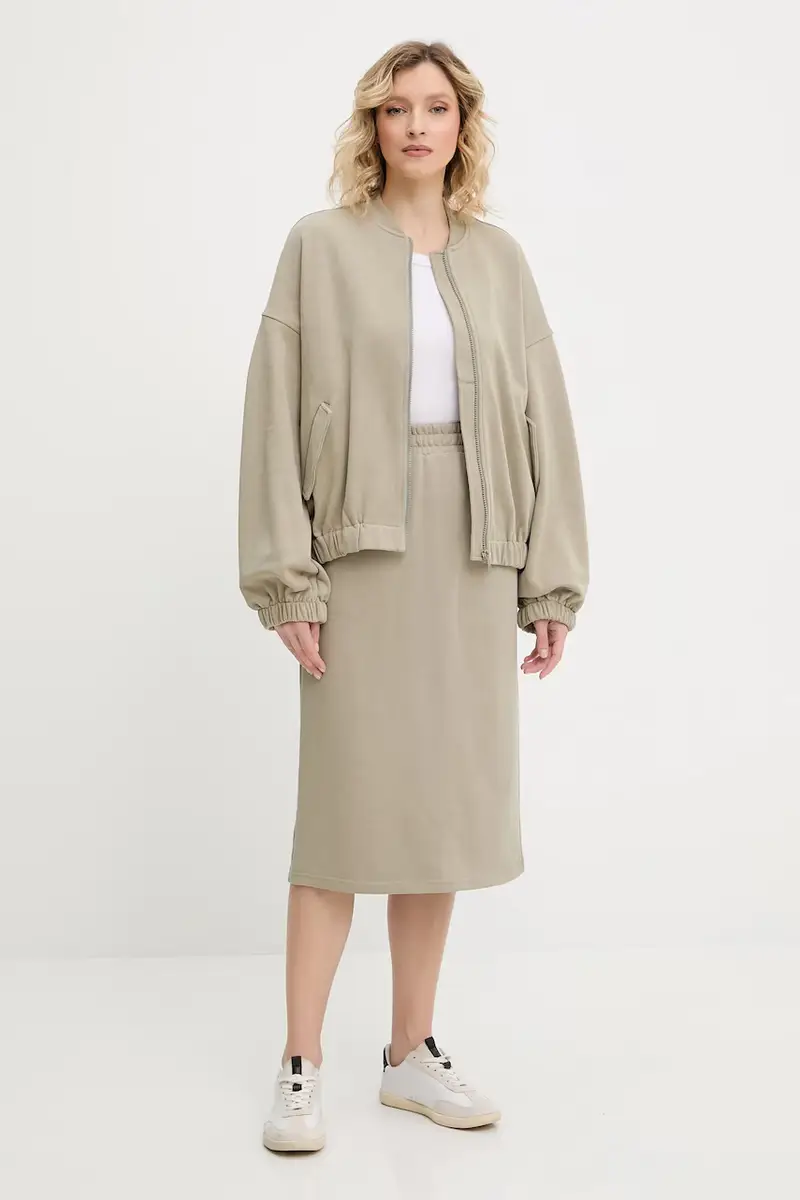 Answear Lab set - camicetta e gonna donna colore verde