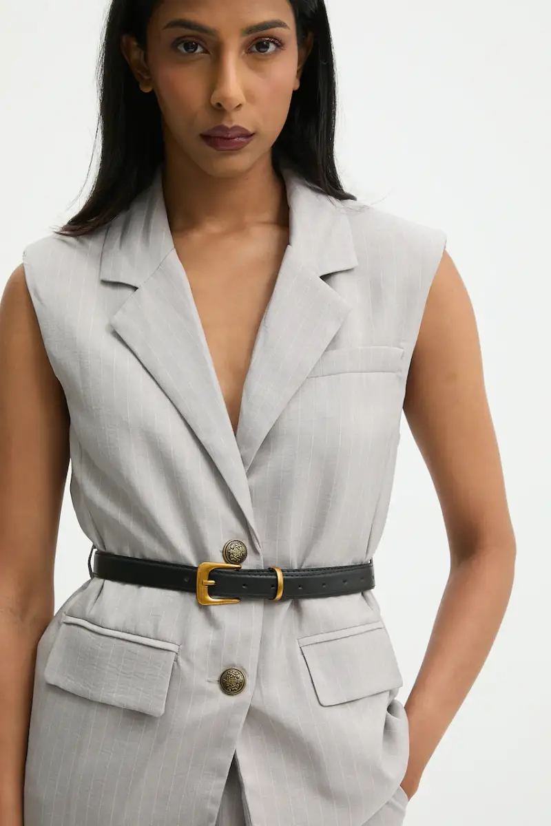 set - gilet e pantaloni colore grigio miniatura 5