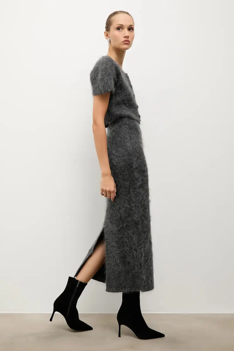 stivaletti alla caviglia in camoscio donna colore nero