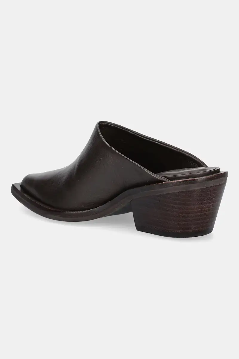 stivaletti alla caviglia in pelle colore marrone miniatura 4