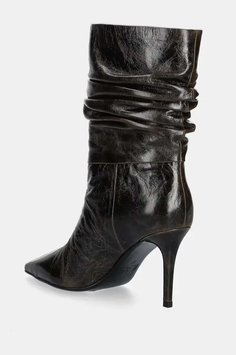 stivaletti alla caviglia in pelle colore marrone miniatura 4