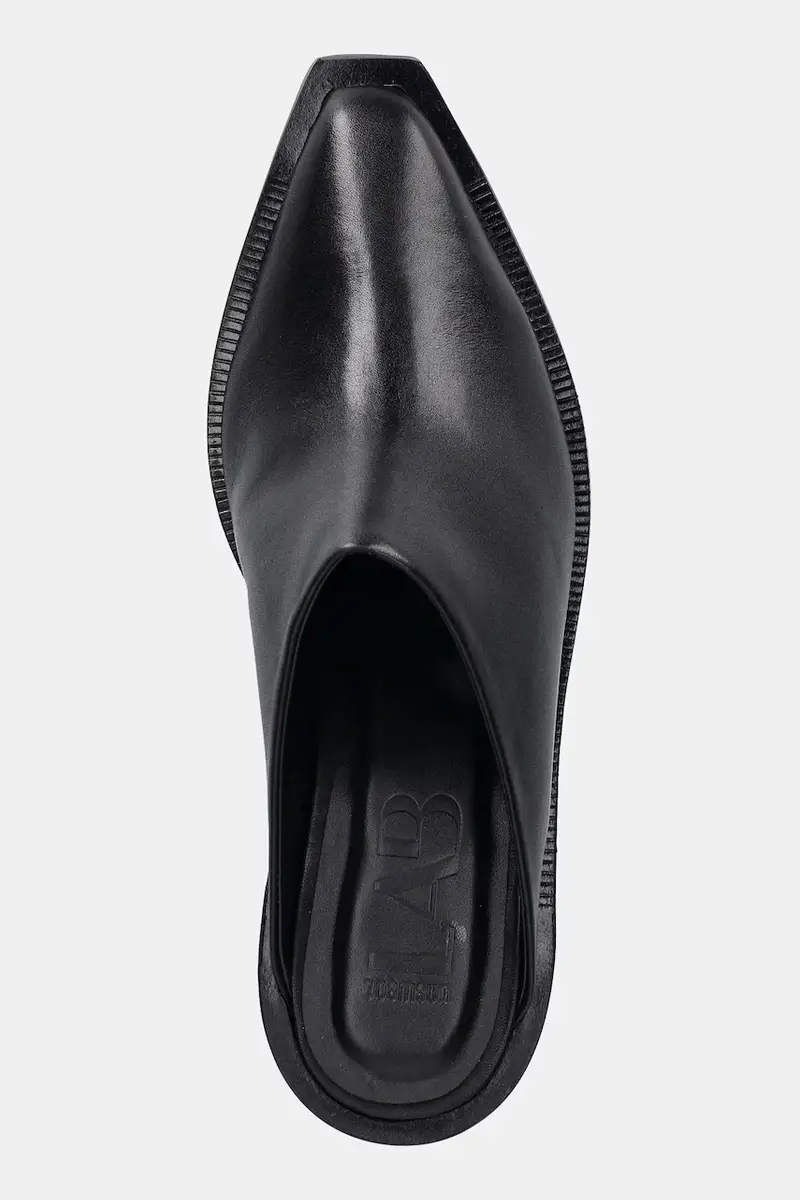 stivaletti alla caviglia in pelle colore nero miniatura 5