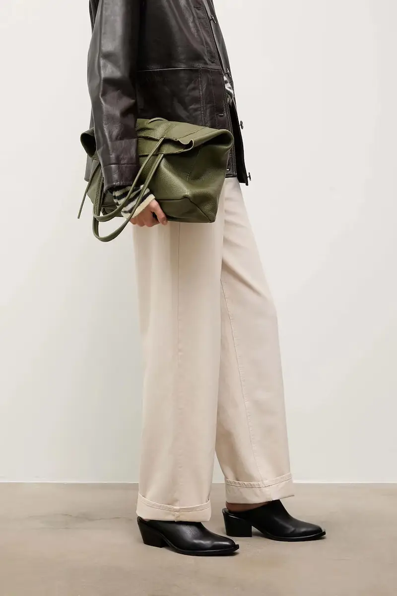 stivaletti alla caviglia in pelle colore nero