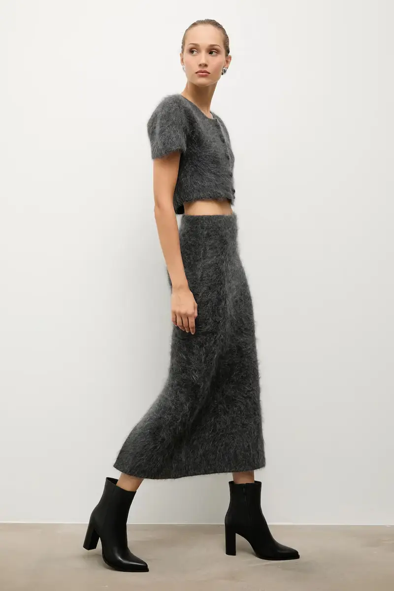 stivaletti alla caviglia in pelle colore nero