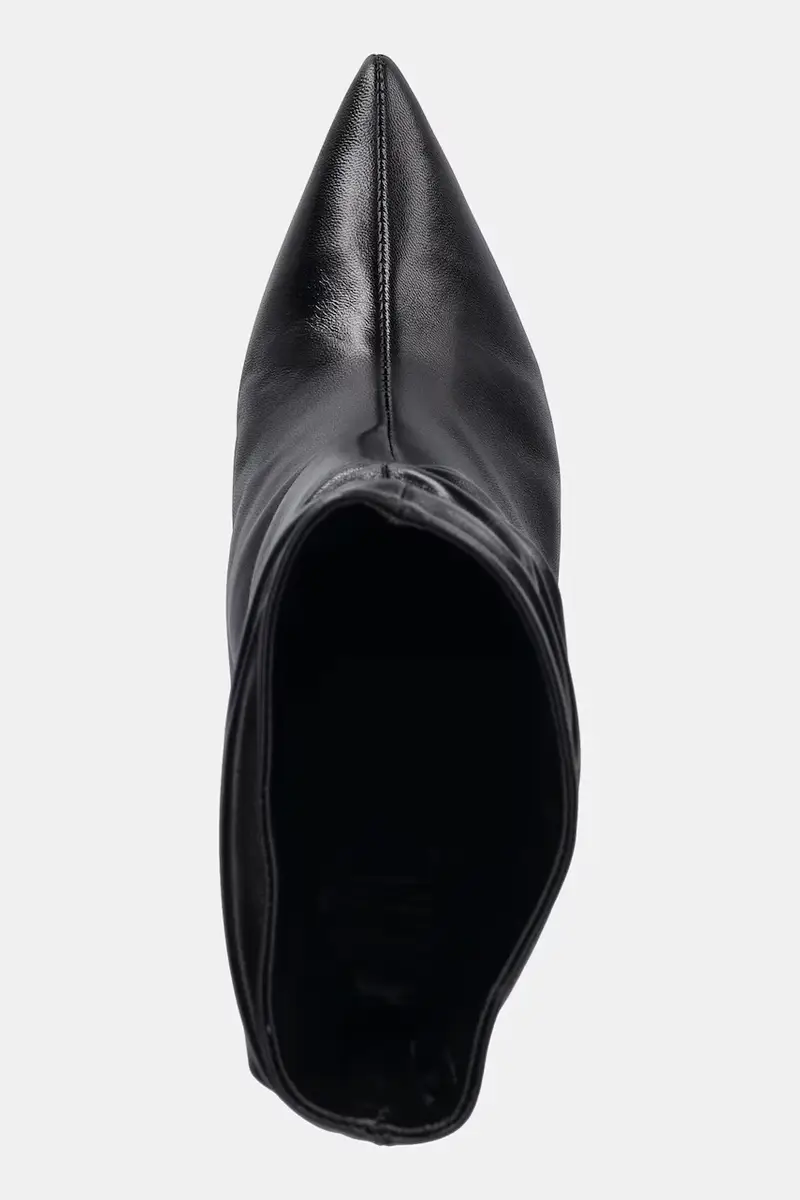 stivaletti alla caviglia in pelle donna colore nero miniatura 5