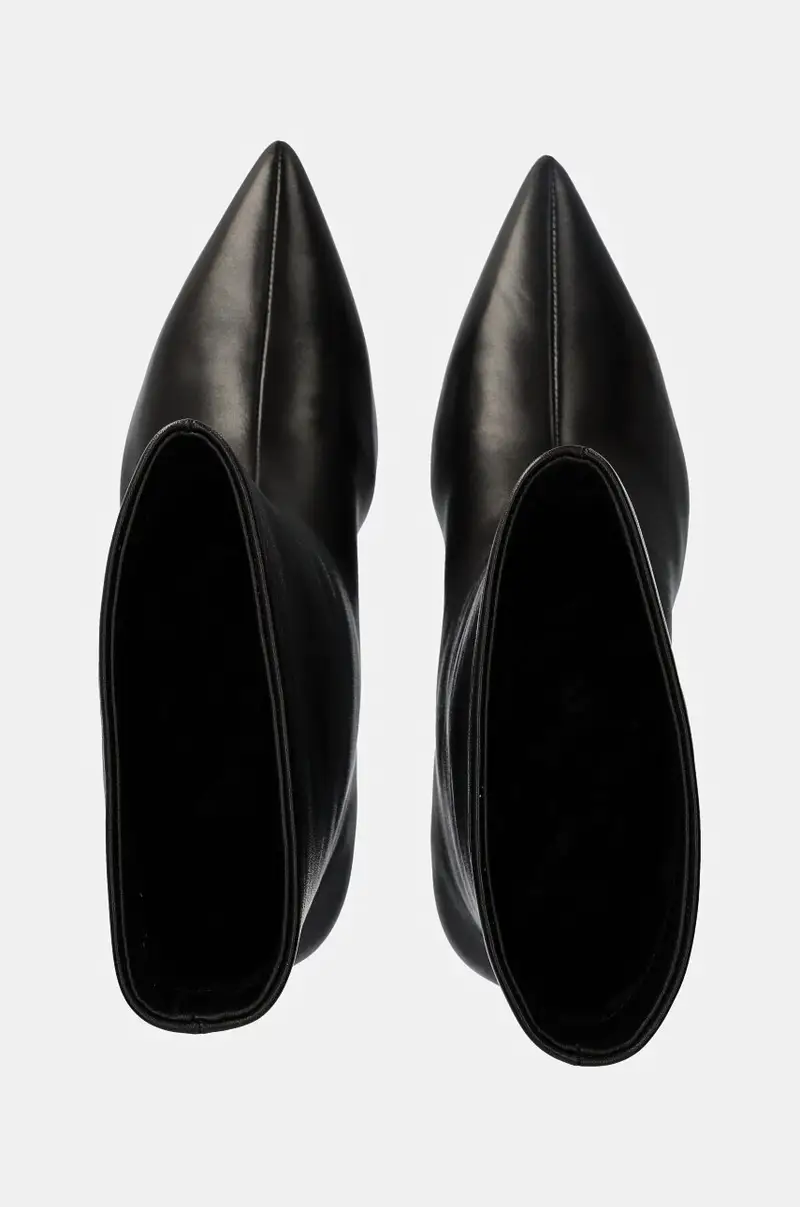 stivaletti alla caviglia in pelle donna colore nero miniatura 5