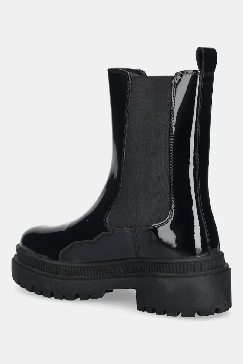 stivaletti alla caviglia in pelle donna colore nero miniatura 3