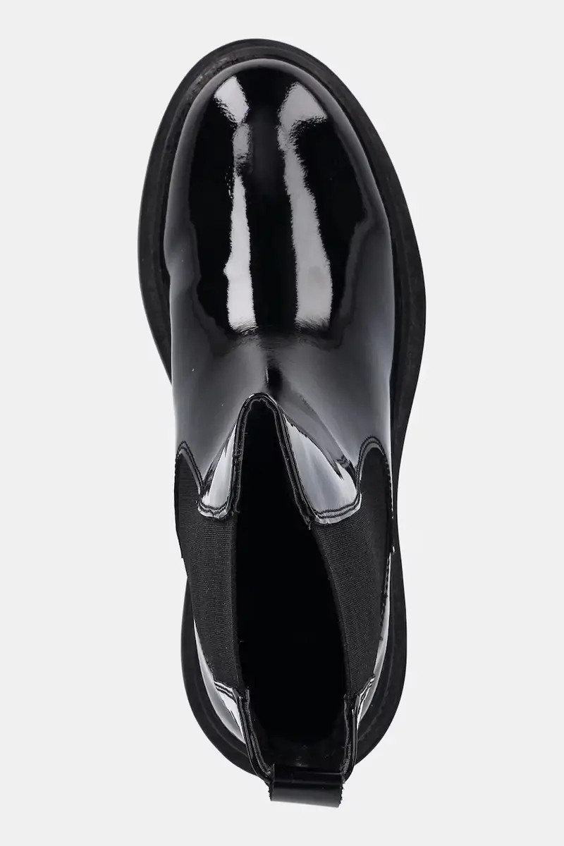 stivaletti alla caviglia in pelle donna colore nero miniatura 4