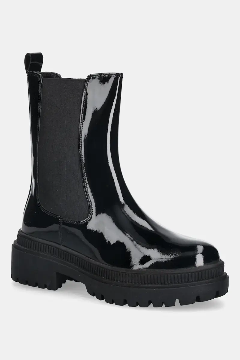 stivaletti alla caviglia in pelle donna colore nero