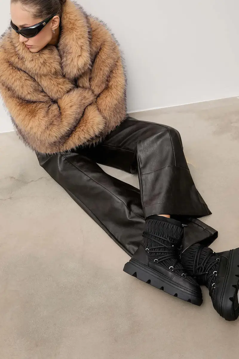 stivali da neve colore nero