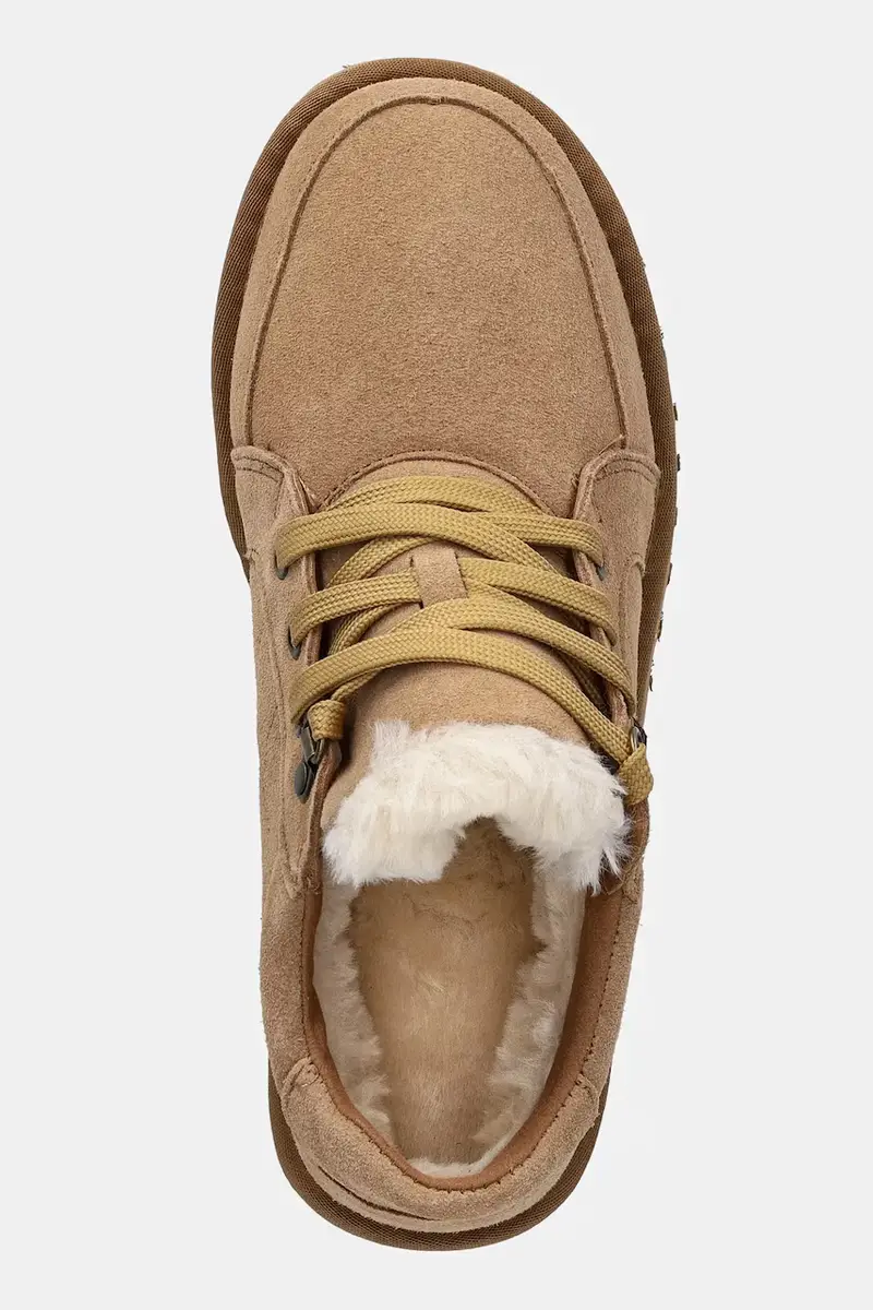 stivali da neve in camoscio colore marrone miniatura 4