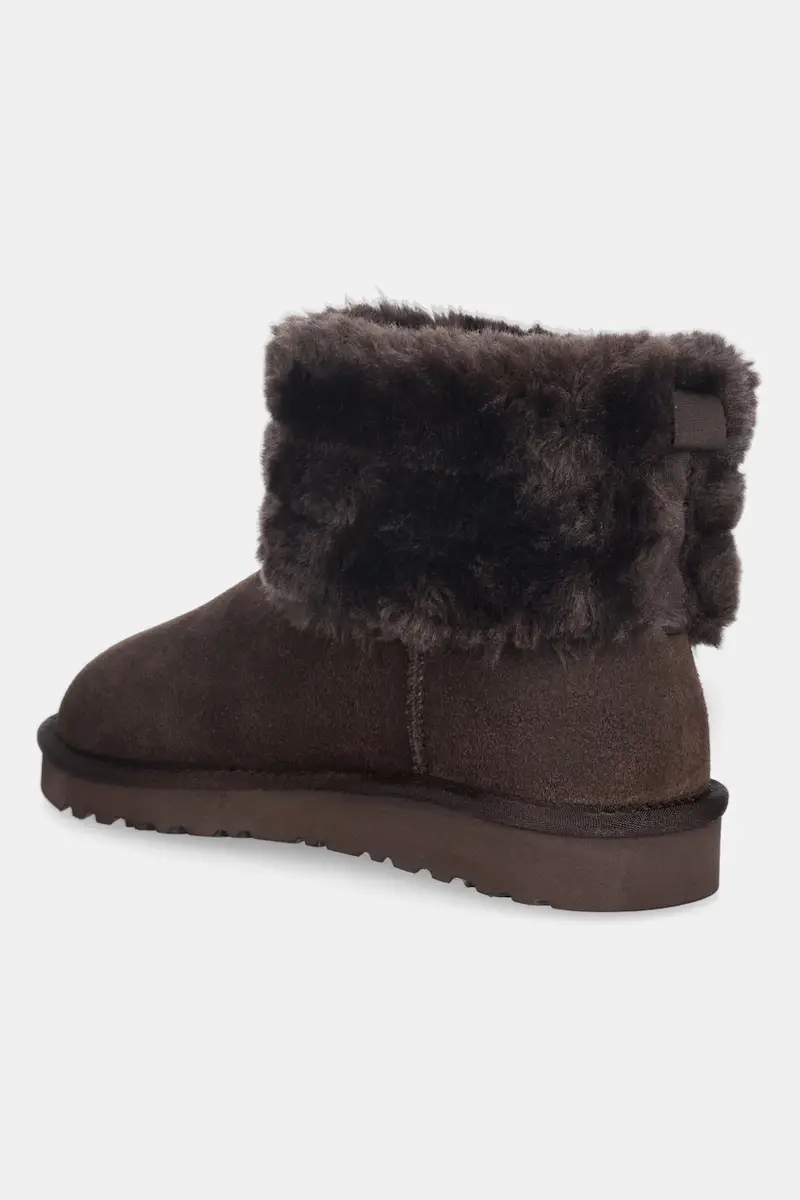 stivali da neve in camoscio colore marrone miniatura 3