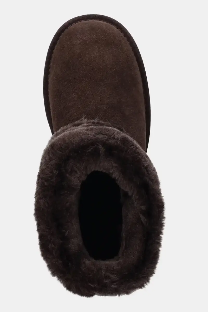 stivali da neve in camoscio colore marrone miniatura 4