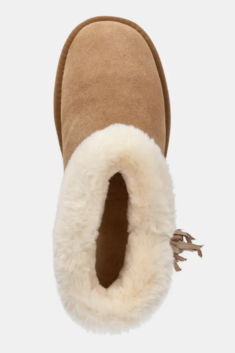 stivali da neve in camoscio colore marrone miniatura 4