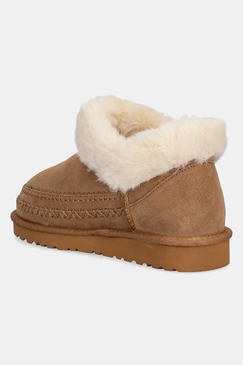 stivali da neve in camoscio colore marrone miniatura 3