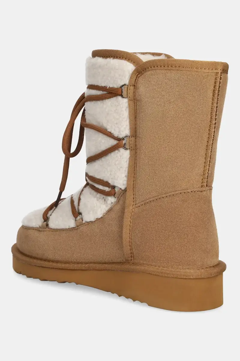 stivali da neve in camoscio colore marrone miniatura 3