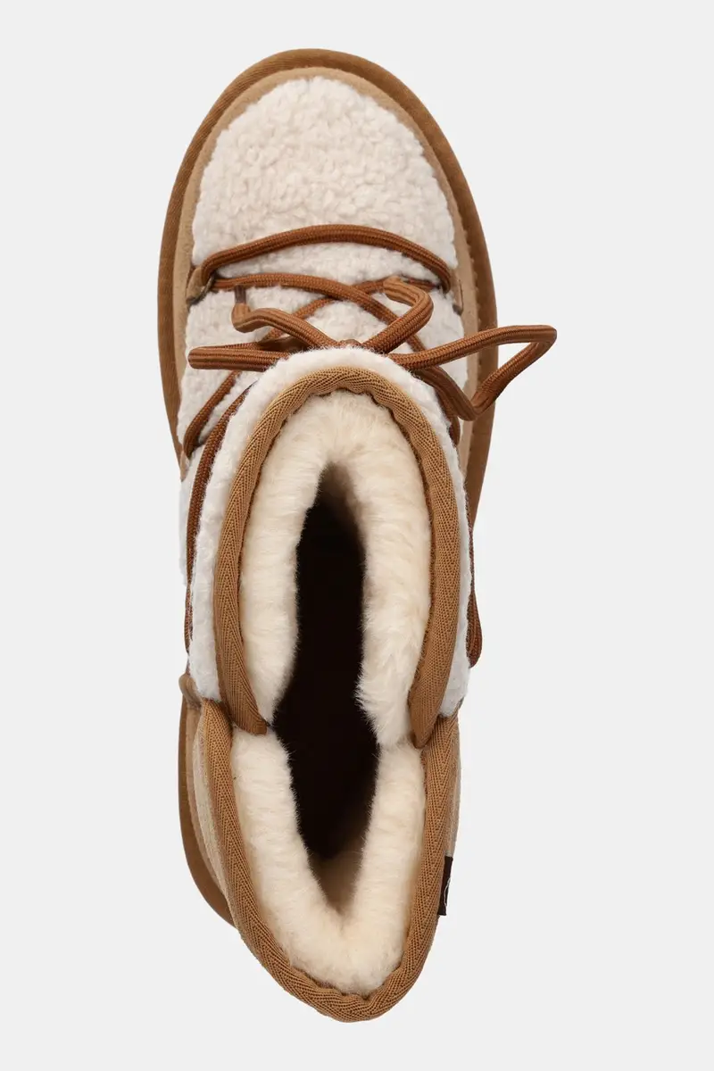 stivali da neve in camoscio colore marrone miniatura 4