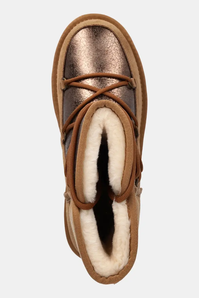 stivali da neve in camoscio colore marrone miniatura 4