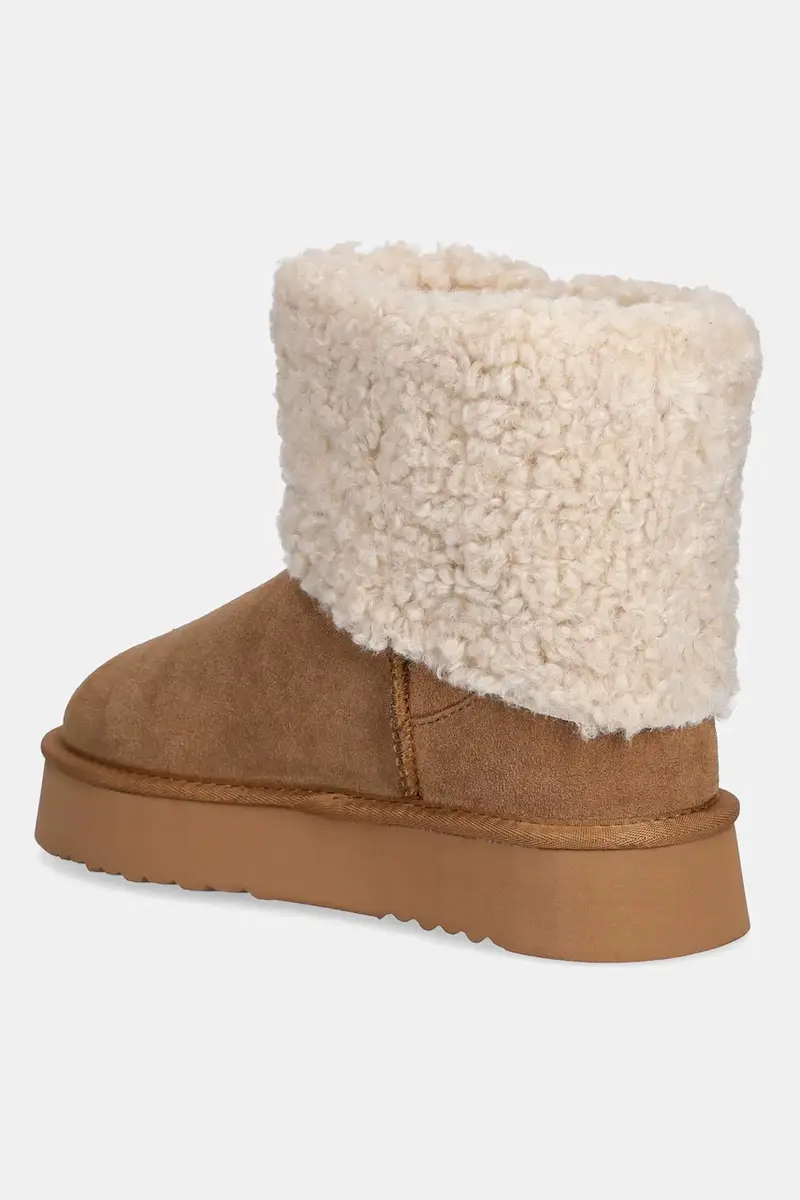 stivali da neve in camoscio colore marrone miniatura 3