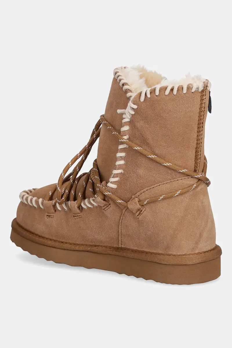 stivali da neve in camoscio colore marrone miniatura 3