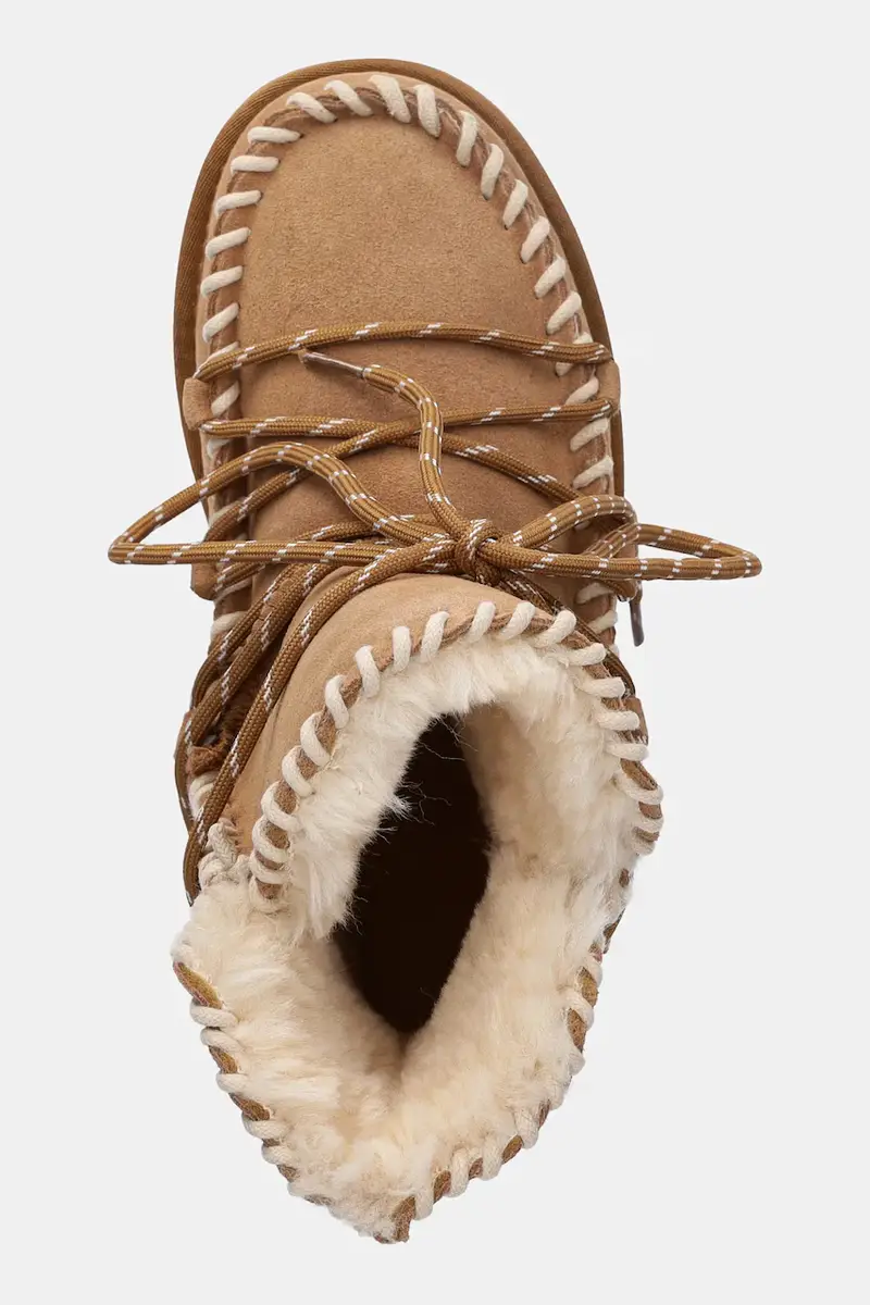 stivali da neve in camoscio colore marrone miniatura 4