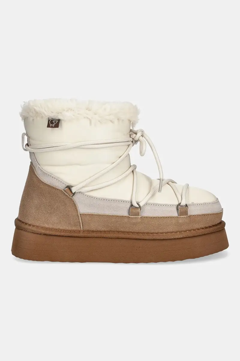 stivali da neve in camoscio colore marrone miniatura 2