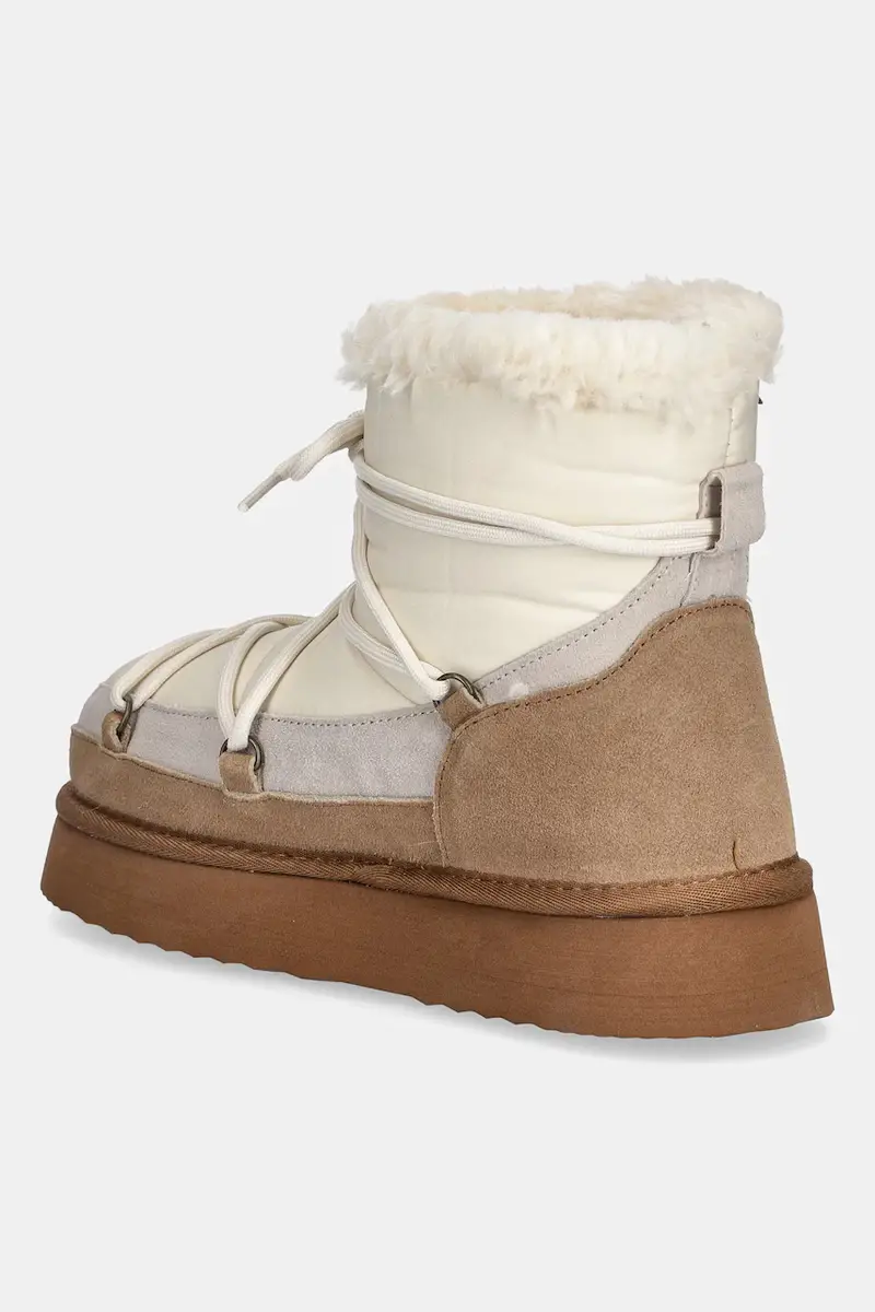 stivali da neve in camoscio colore marrone miniatura 3