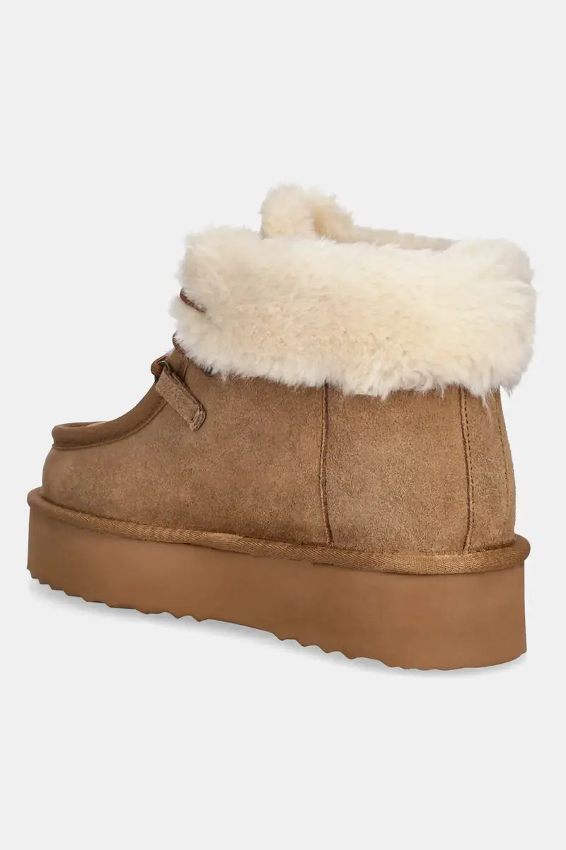 stivali da neve in camoscio colore marrone miniatura 3