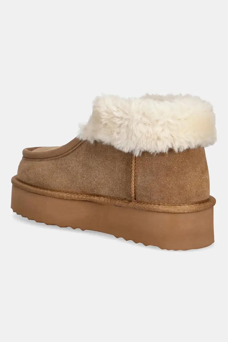 stivali da neve in camoscio colore marrone miniatura 3