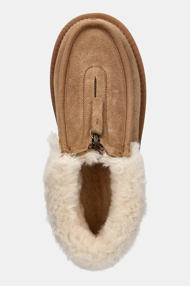 stivali da neve in camoscio colore marrone miniatura 4