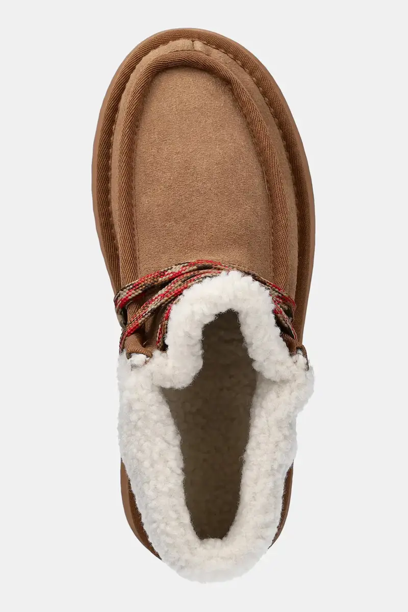 stivali da neve in camoscio colore marrone miniatura 4