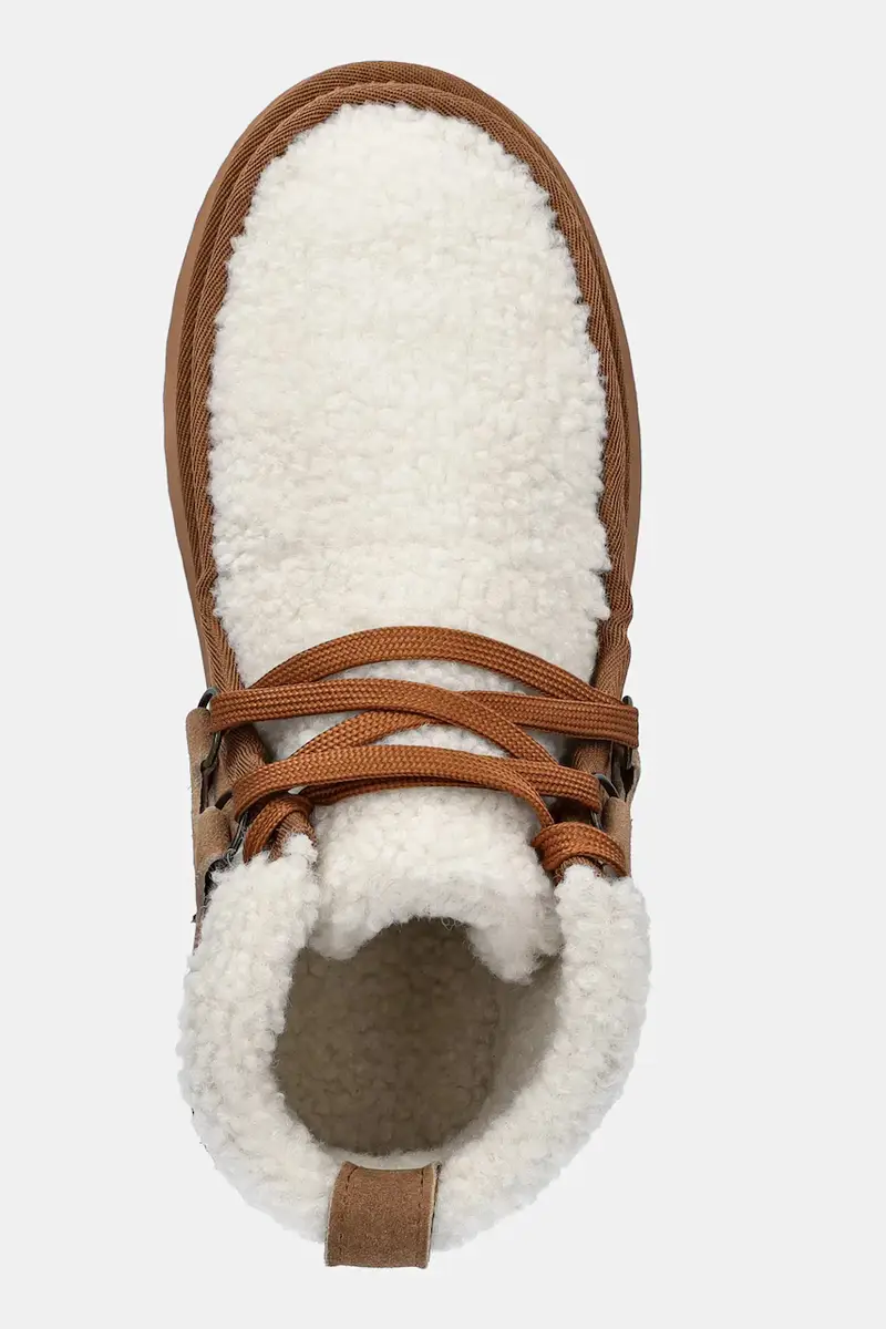 stivali da neve in camoscio colore marrone miniatura 4
